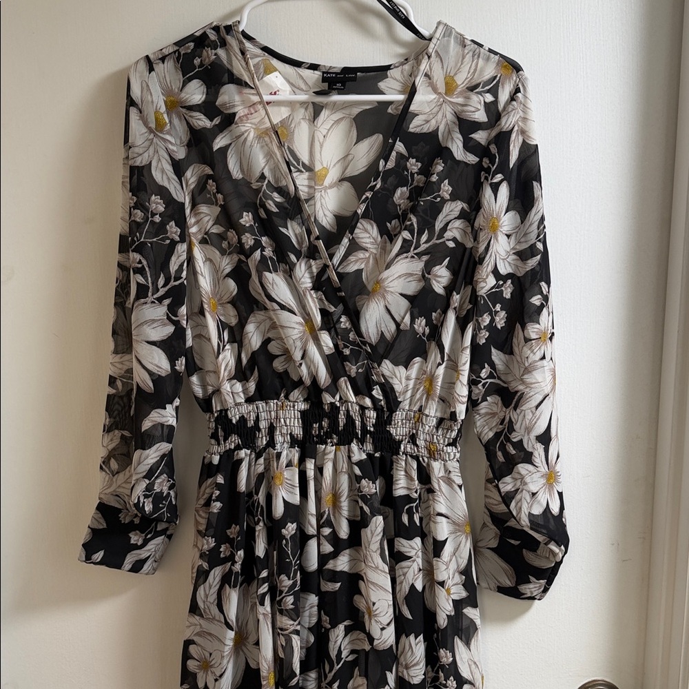 KATY and LILY Elegant Black and White Maxi Dress size 10